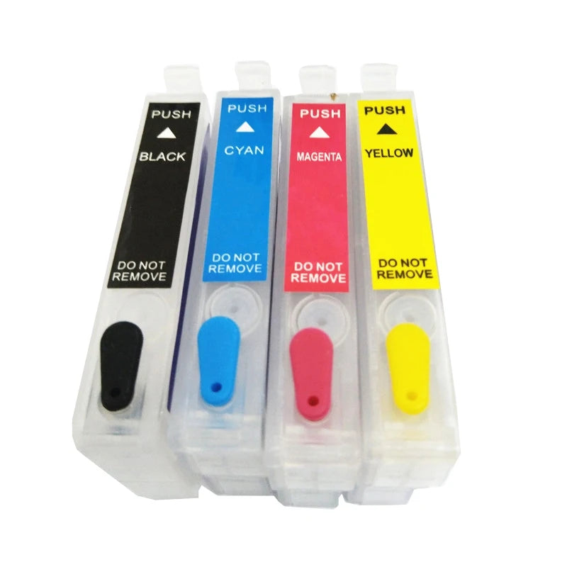 Einkshop 220 220XL Refillable Ink Cartridge Set for Epson Refillable Ink Cartridge PRIMED
