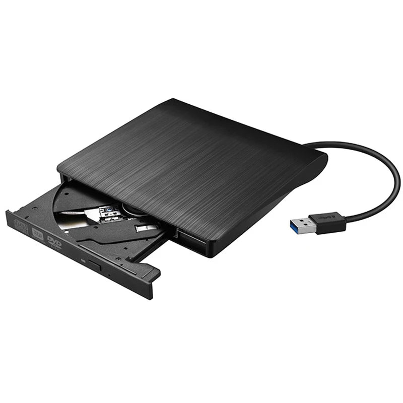 UTHAI USB 3.0 External DVD Burner – Plug & Play Optical Drive External Optical Drive PRIMED LTLSBLK