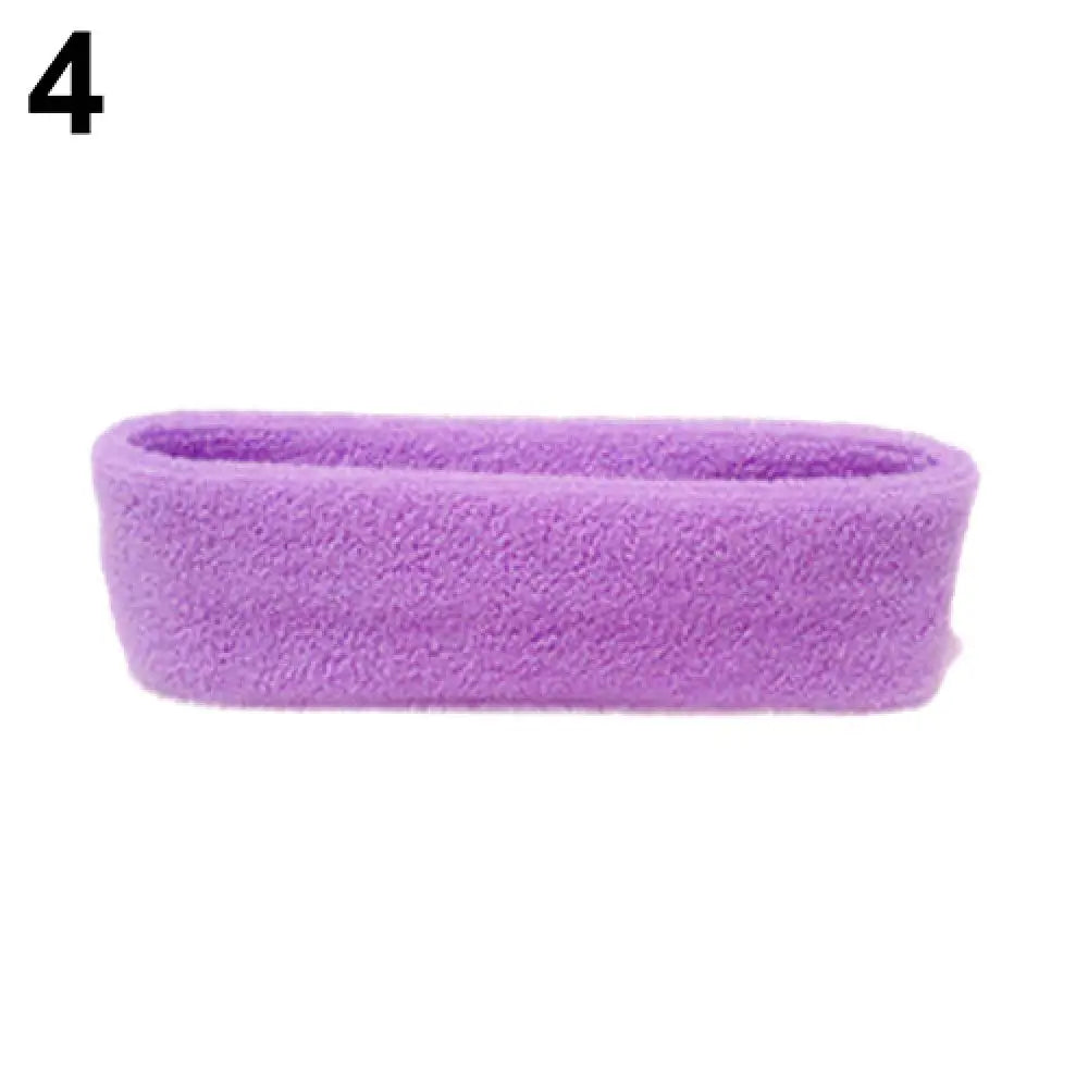 Quick-Dry Sports Sweatband Headband – Gym, Yoga & Fitness Sports Sweatband Headband PRIMED PURPLE