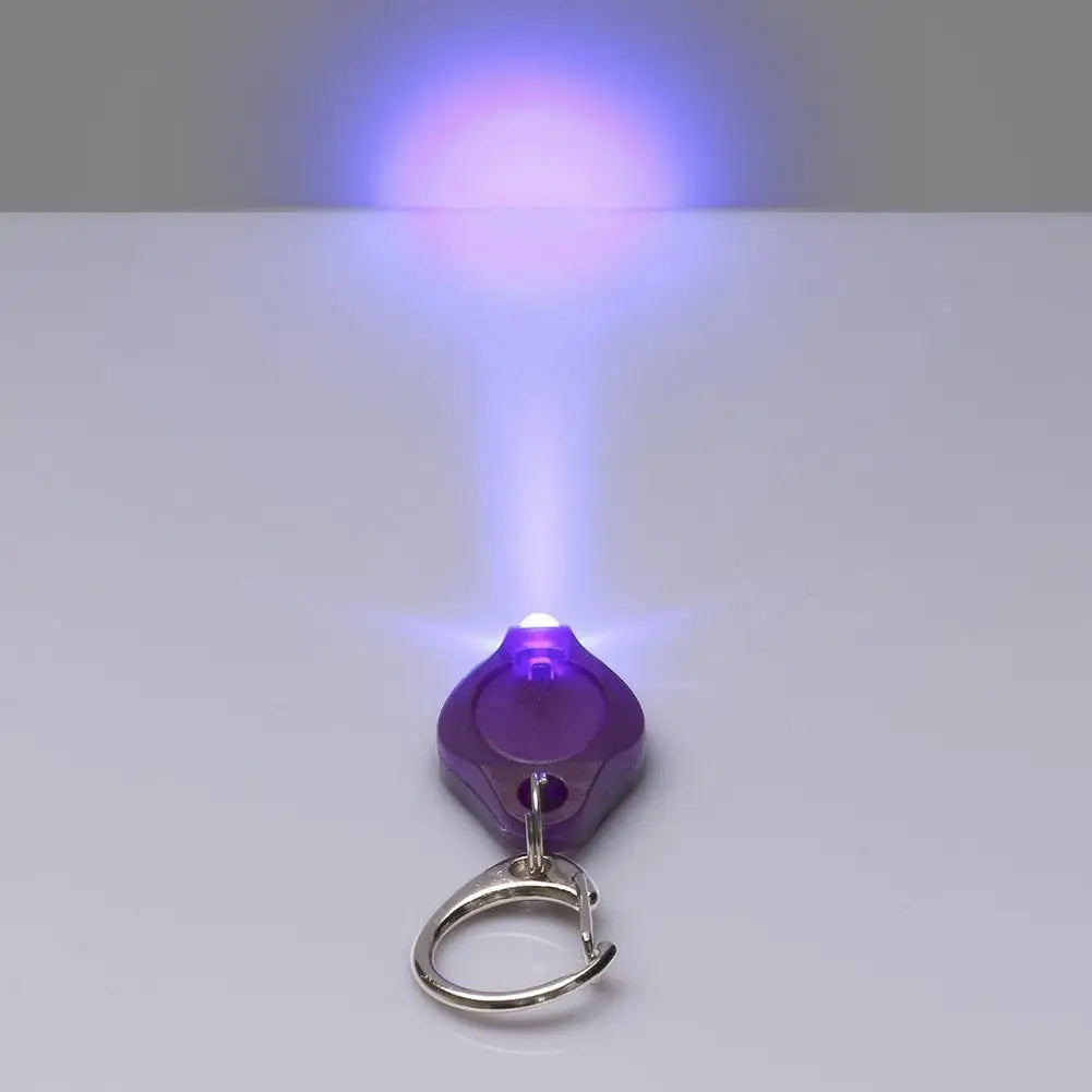 UV LED Keychain Flashlight – Mini Currency Detector Light LED Keychain Flashlight PRIMED