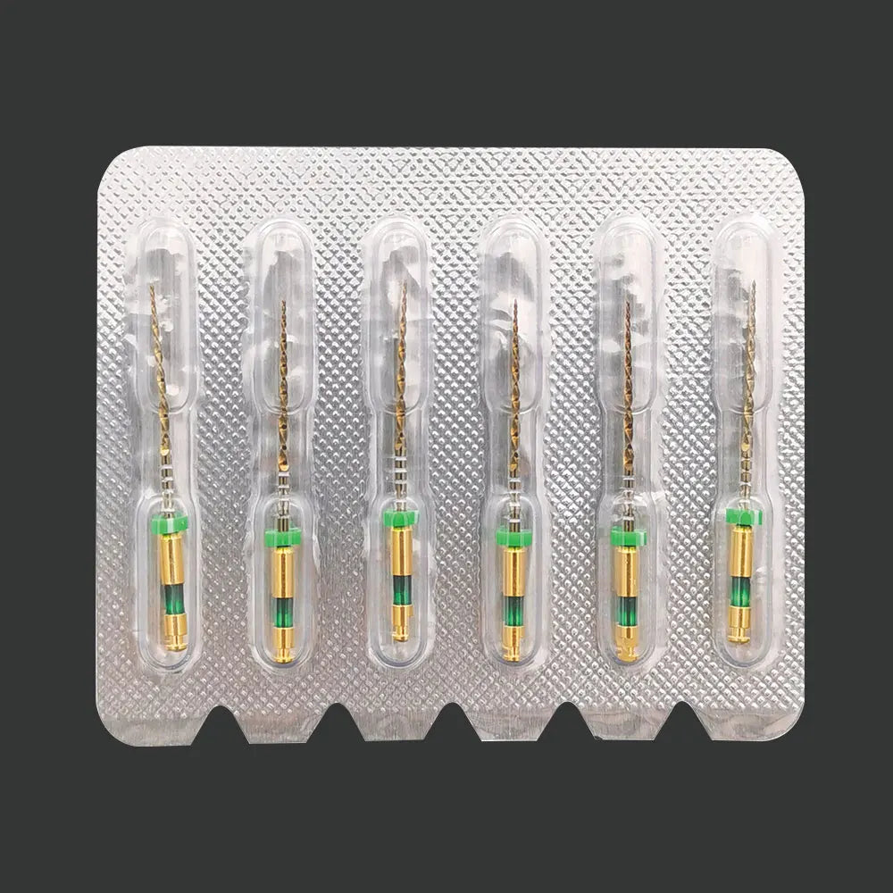 Wave Gold NiTi Rotary Endodontic Files 6pcs | Large Primary