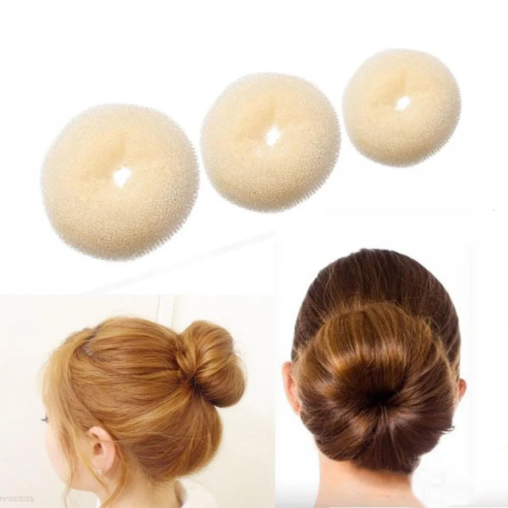 Hair Donut Bun Maker – Foam Sponge Updo Styling Tool Hair Bun Maker PRIMED
