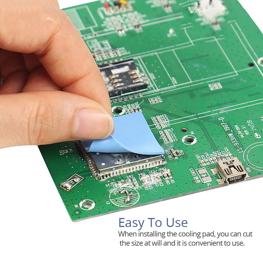 TISHRIC Silicone Thermal Pad 100×100mm – GPU CPU Heatsink