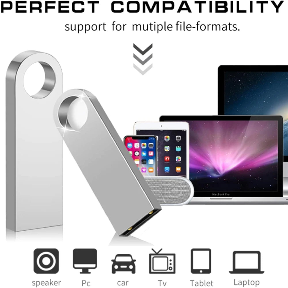 5-Pack Waterproof Metal USB Flash Drives 1GB–64GB | BiNFUL USB Flash Drive PRIMED