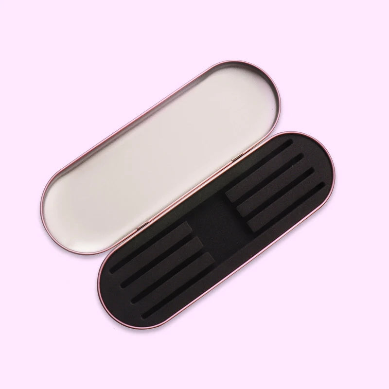 4-Slot Tinplate Eyelash Tweezer Storage Box | Lash Tool Case Lash Tool Storage Box PRIMED