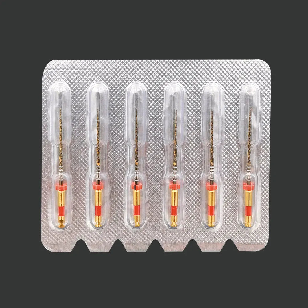 Wave Gold NiTi Rotary Endodontic Files 6pcs | Large Primary