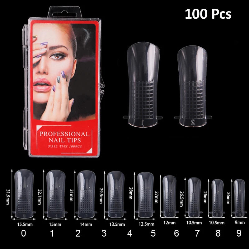 Nail Extension Forms – Quick Build Gel & Acrylic Molds 100–120 Pcs