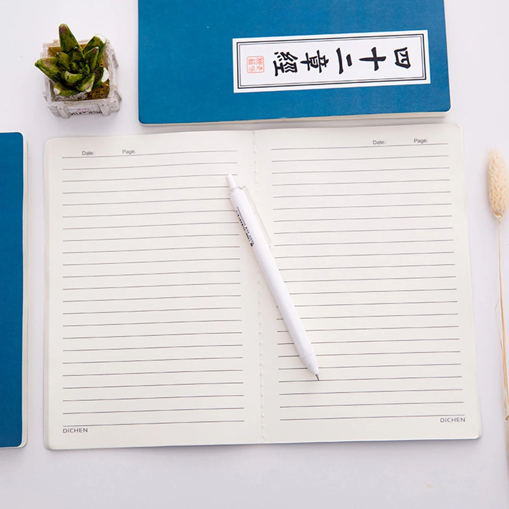 Vintage Chinese Kung Fu A5 Notebook – Martial Arts Script Design Novelty Notebook PRIMED