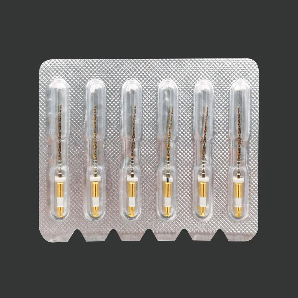 Wave Gold NiTi Rotary Endodontic Files 6pcs | Large Primary