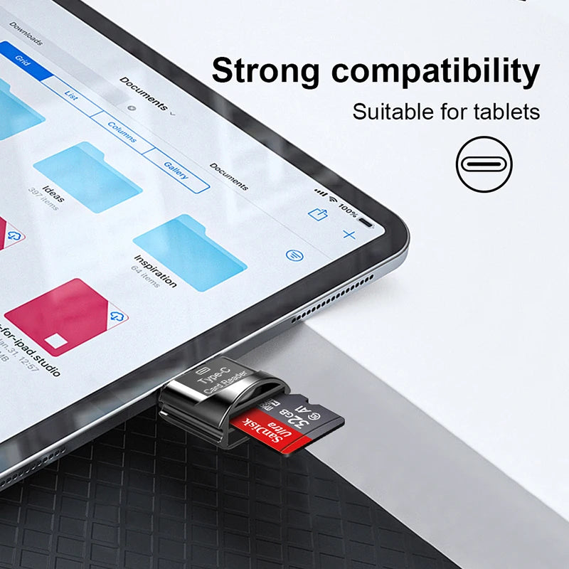 Type-C to MicroSD OTG Card Reader | Aluminium, CE Certified OTG Card Reader PRIMED