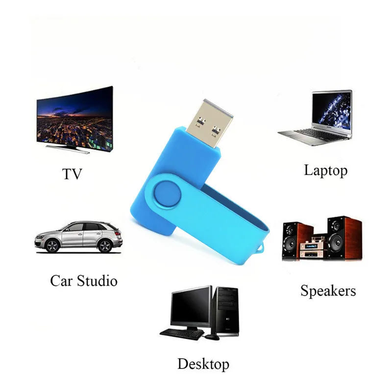 10-Pack Custom Logo Metal Swivel USB Flash Drive 16–128GB USB Flash Drive PRIMED