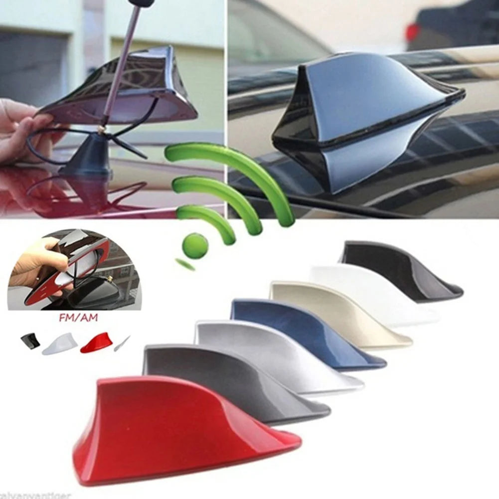 Universal Shark Fin Car Roof Antenna – Carbon Fiber Style Car Shark Fin Antenna PRIMED