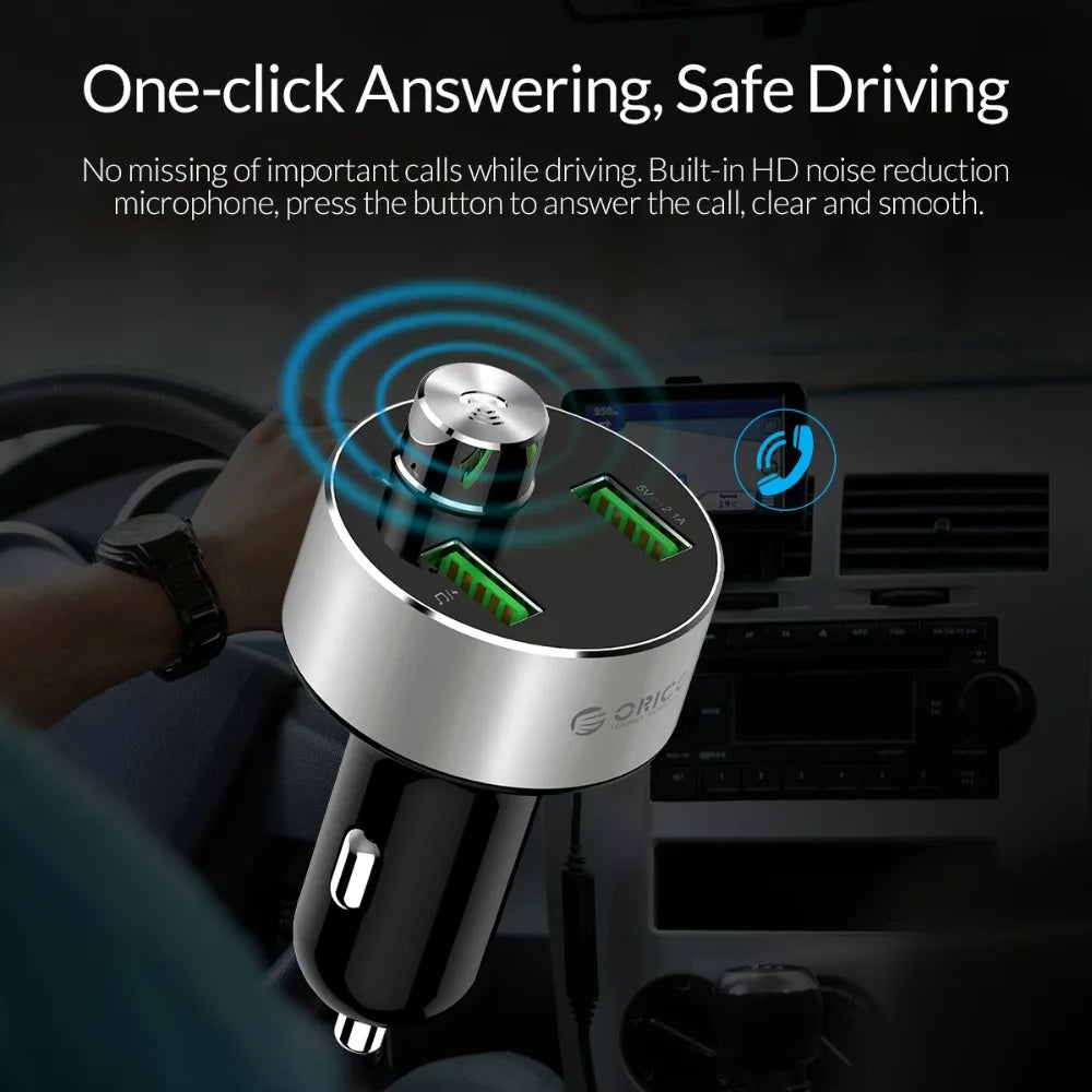 ORICO Dual USB Car Charger with U-Disk & TF Card Reader Dual USB Car Charger PRIMED