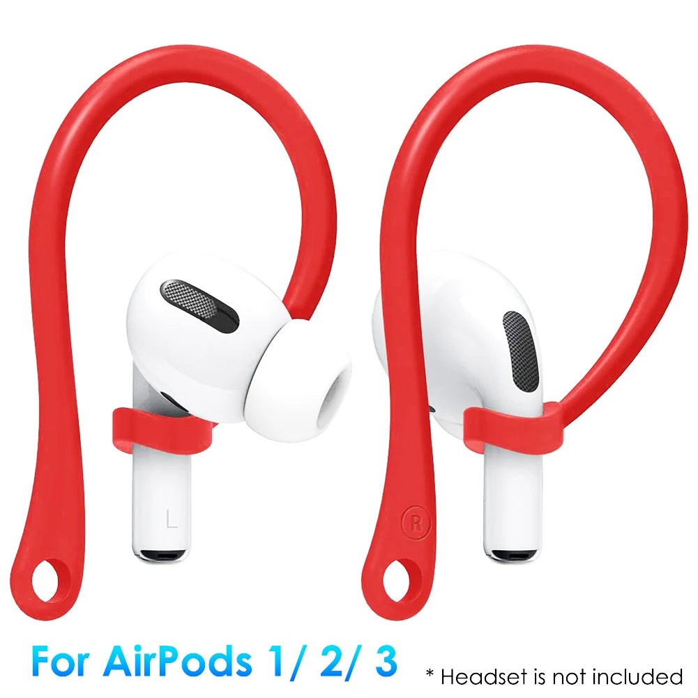 Silicone Anti-Lost Ear Hooks for AirPods 1 2 3 Pro – 1 Pair Earphone Accessories PRIMED