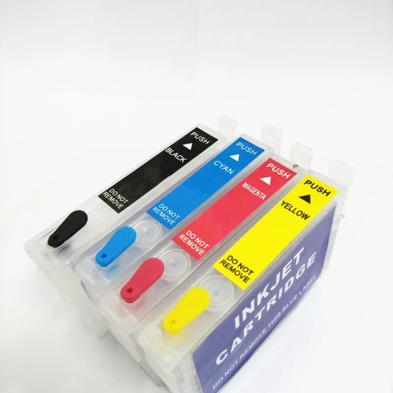Einkshop 220 220XL Refillable Ink Cartridge Set for Epson Refillable Ink Cartridge PRIMED