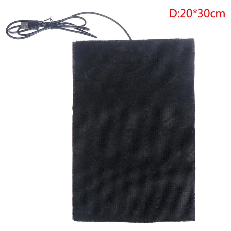 USB 5V Carbon Fiber Heating Pad – Flexible Electric Heat Mat