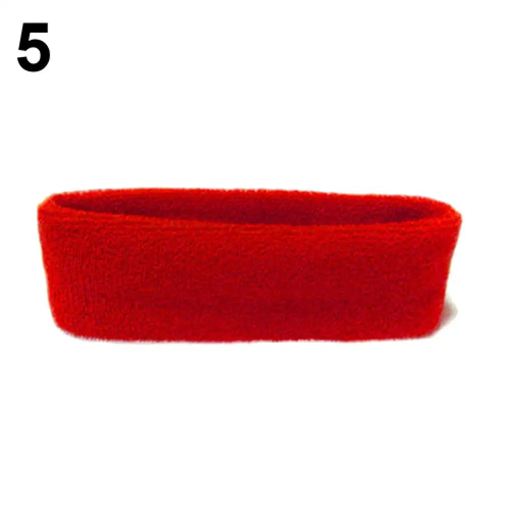 Quick-Dry Sports Sweatband Headband – Gym, Yoga & Fitness Sports Sweatband Headband PRIMED Red