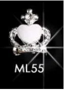 3D Crown Nail Charms – Crystal Rhinestone Jewelry 10pcs Nail Art Charms PRIMED ML55-10pcs