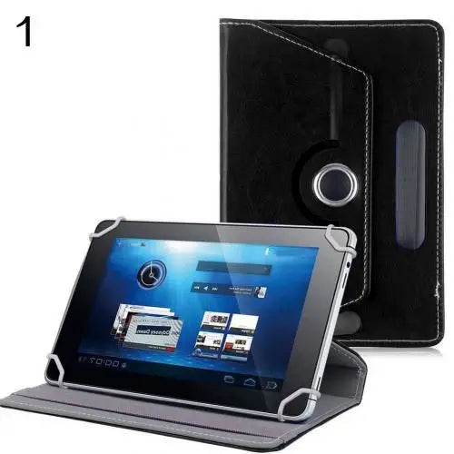 Universal 7–10" Faux Leather Tablet Case 360° Rotating Stand Tablet Case Cover PRIMED 1 For 9 Inch Tablet