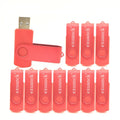 10-Pack USB Flash Drives 64MB–32GB Rectangle Pen Drives Red USB Flash Drive PRIMED red 4GB