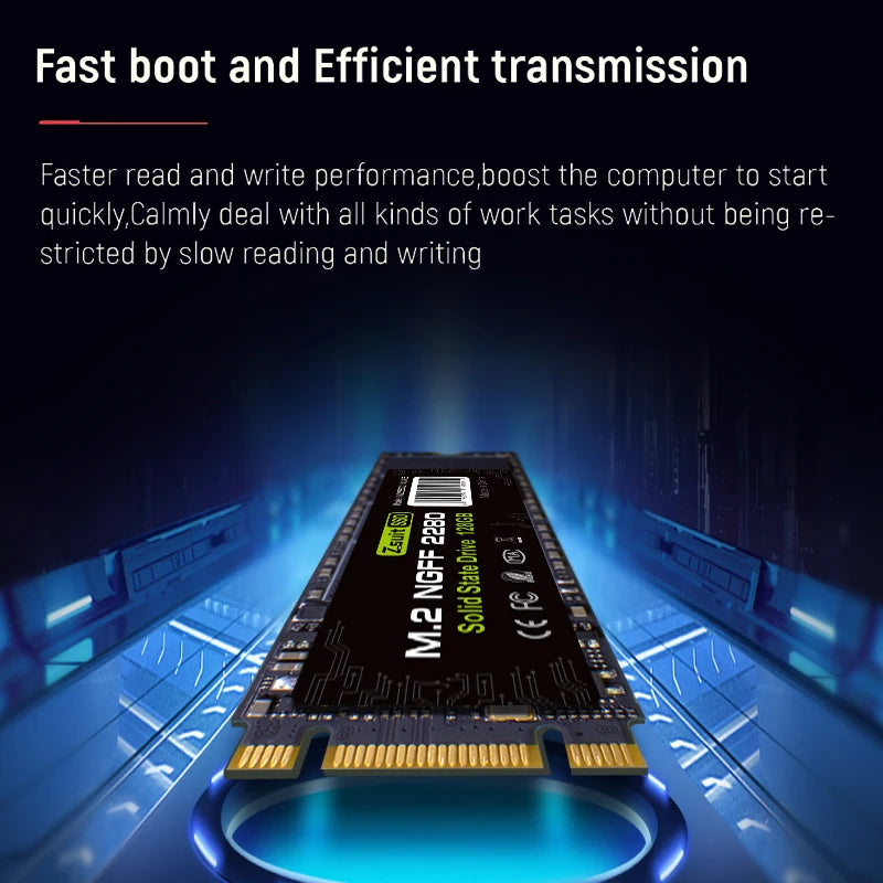 Zsuit M.2 NGFF SATA SSD 128GB–1TB Internal Drive for PC & Laptop