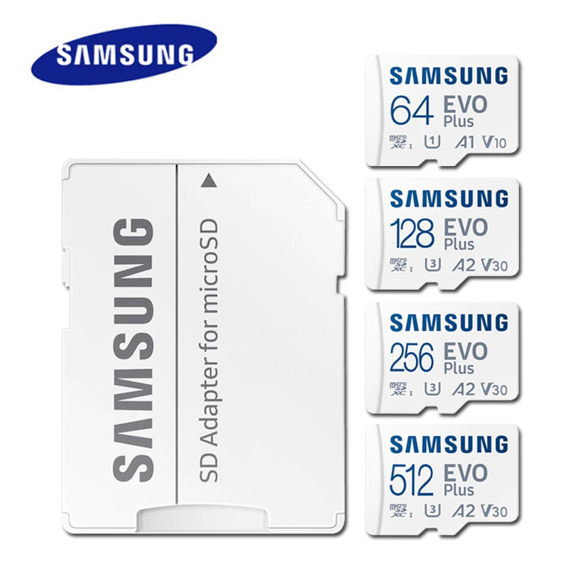 Samsung EVO Plus Micro SD Card 64GB–512GB U3 A2 V30 4K Micro SD Card PRIMED