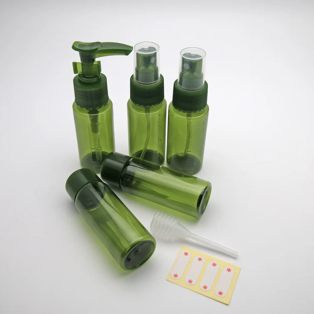 Travel Refillable Cosmetic Bottle Kit – 40ml Press Pump Set