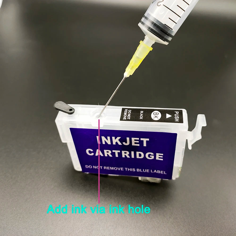 Einkshop 220 220XL Refillable Ink Cartridge Set for Epson Refillable Ink Cartridge PRIMED