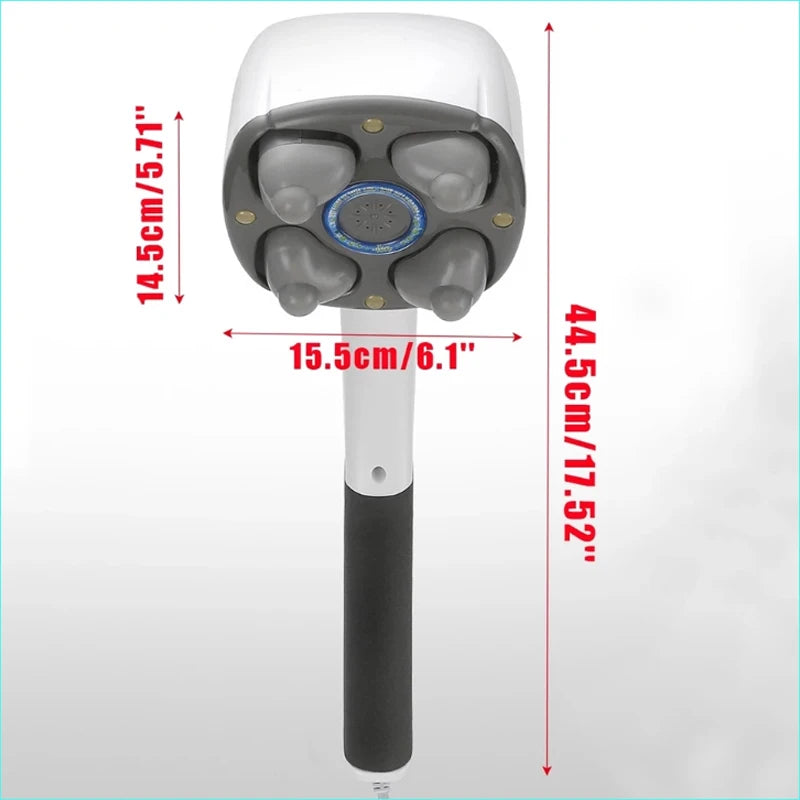 YUKUI 4-Head Electric Percussion Body Massage Hammer | Anion