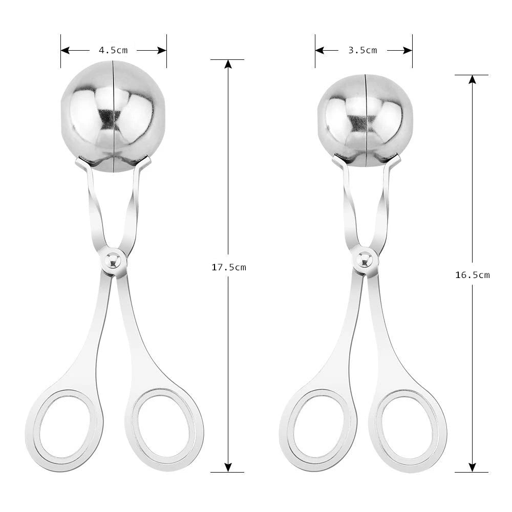 Stainless Steel Meatball Maker – Non-Stick Fish & Meat Baller Meatball Maker Tool PRIMED