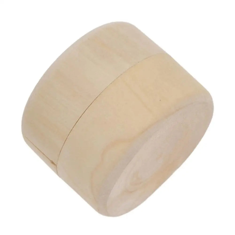 Mini Round Pine Wood Jewelry Gift Box – Ring & Trinket Case Wooden Gift Box PRIMED China Mainland
