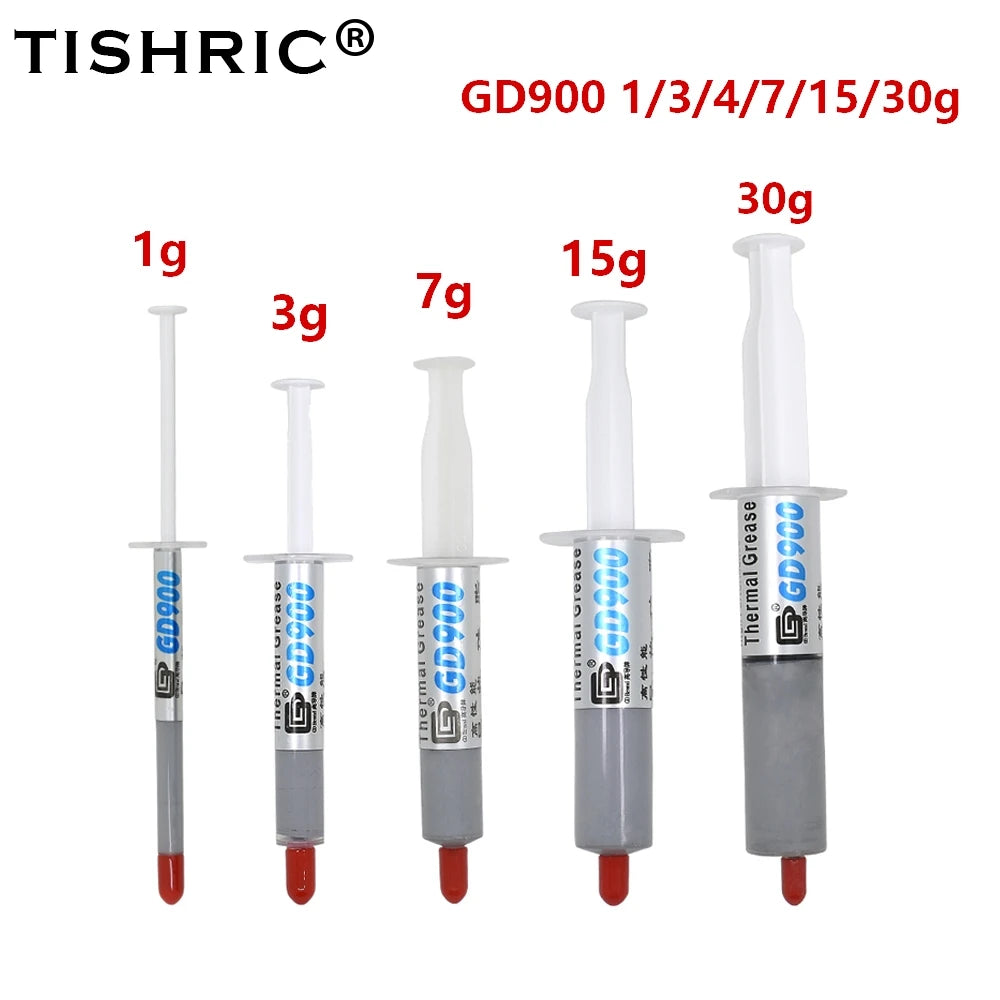 TISHRIC GD900 Thermal Paste for CPU & PC Cooler | 1g–30g CPU Thermal Paste PRIMED