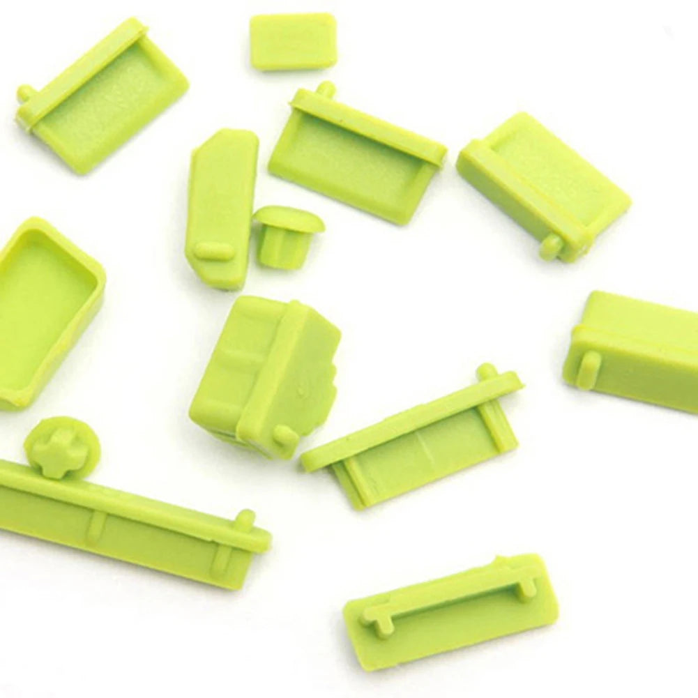 13-Piece Universal Laptop Silicone Dust Plug Port Cover Set Laptop Port Covers PRIMED