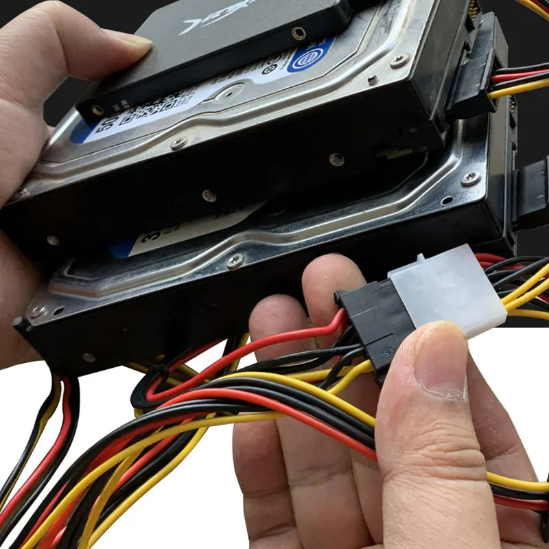 Molex IDE to SATA Power Cable Adapter & Splitter – PC HDD SATA Power Cable PRIMED
