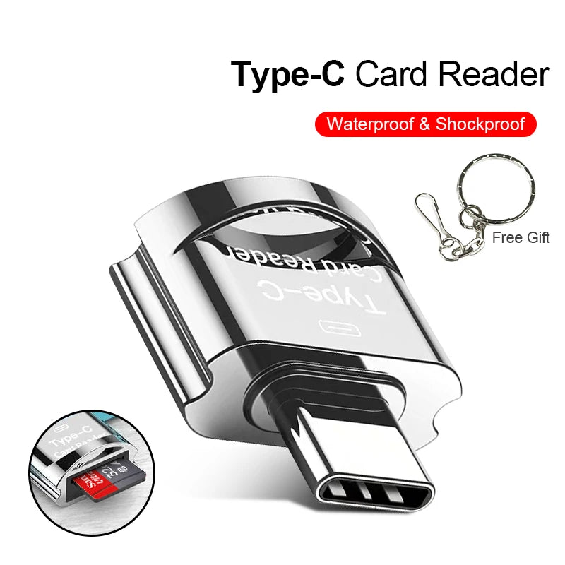 Type-C to MicroSD OTG Card Reader | Aluminium, CE Certified OTG Card Reader PRIMED