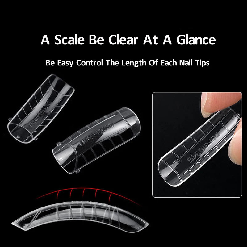 Nail Extension Forms – Quick Build Gel & Acrylic Molds 100–120 Pcs Nail Extension Forms PRIMED