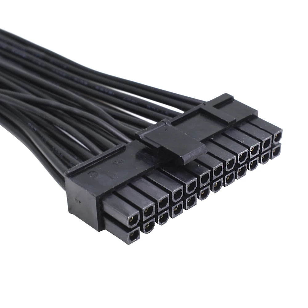 TISHRIC Dual PSU Sync Cable 20+4 24-Pin ATX Power Extension PSU Sync Extension Cable PRIMED