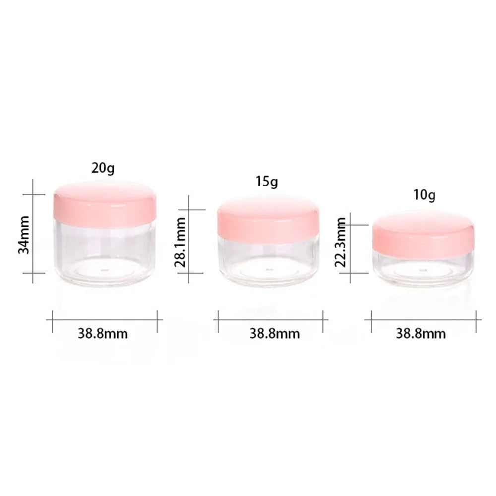 Transparent Acrylic Cosmetic Jar | Travel Makeup Storage Pot