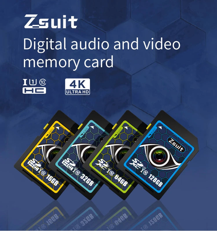 Zsuit 64GB–256GB Class 10 U3 Micro SD Card | 4K HD Camera UAV