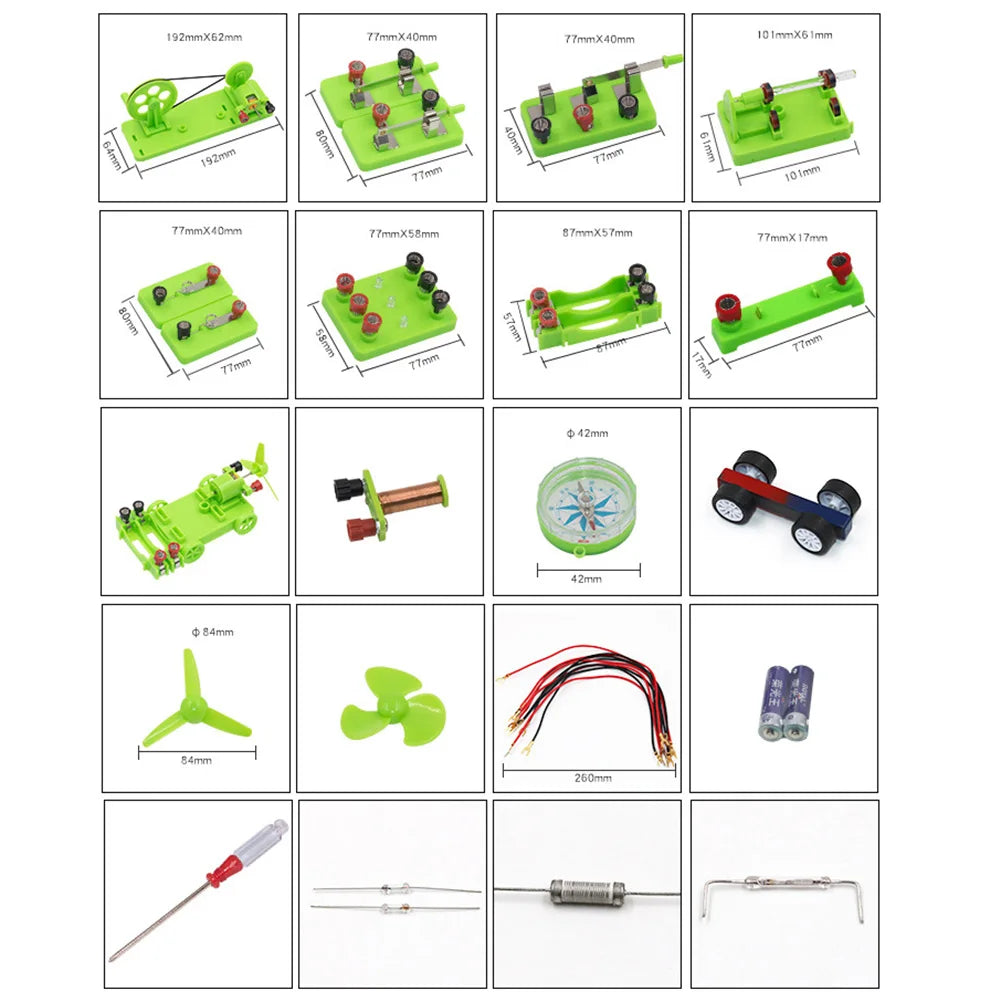 Kids Physics Experiment Kit – Electricity, Circuits & Magnetism Science Experiment Kit PRIMED
