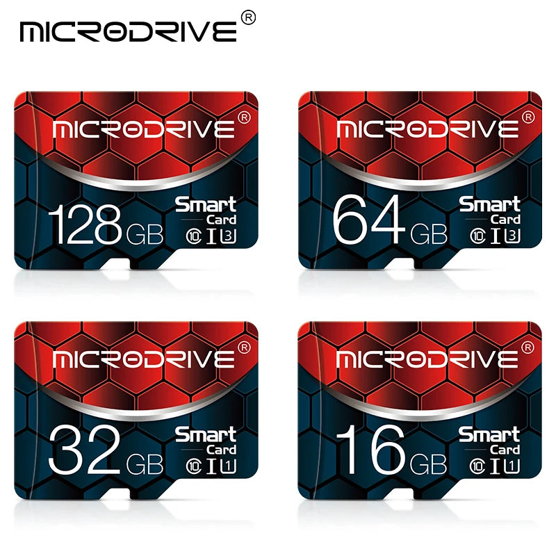 MicroDrive Micro SD Card Class 10 U3 V30 A1 – 4GB to 256GB Micro SD Card PRIMED