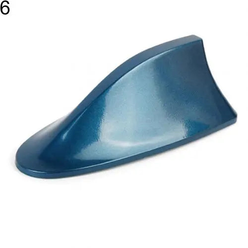 Universal Shark Fin Car Roof Antenna – Carbon Fiber Style Car Shark Fin Antenna PRIMED Blue