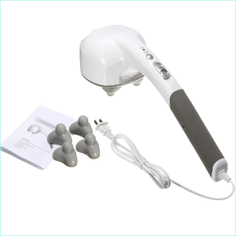 YUKUI 4-Head Electric Percussion Body Massage Hammer | Anion