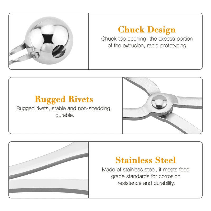 Stainless Steel Meatball Maker – Non-Stick Fish & Meat Baller Meatball Maker Tool PRIMED