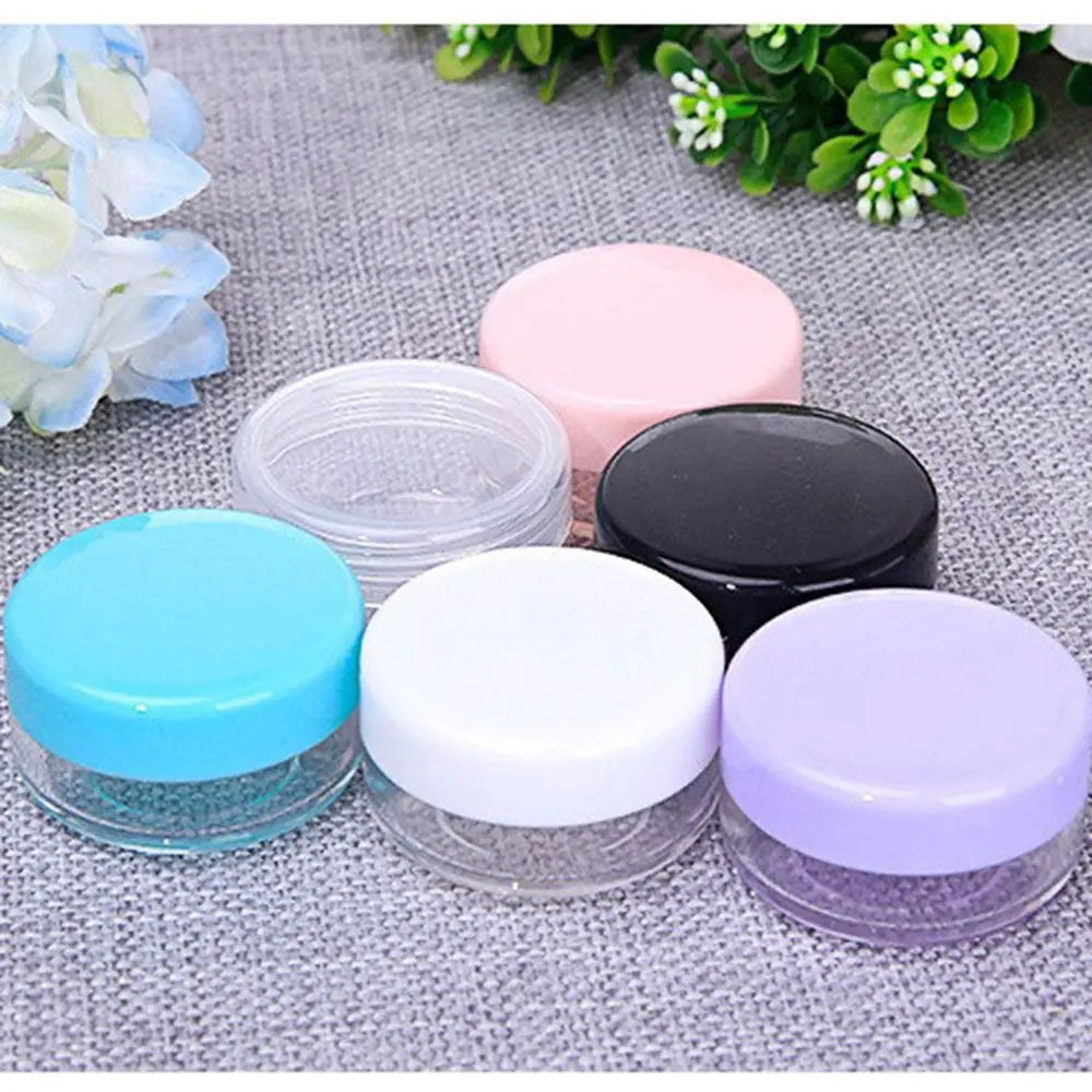 Transparent Acrylic Cosmetic Jar | Travel Makeup Storage Pot