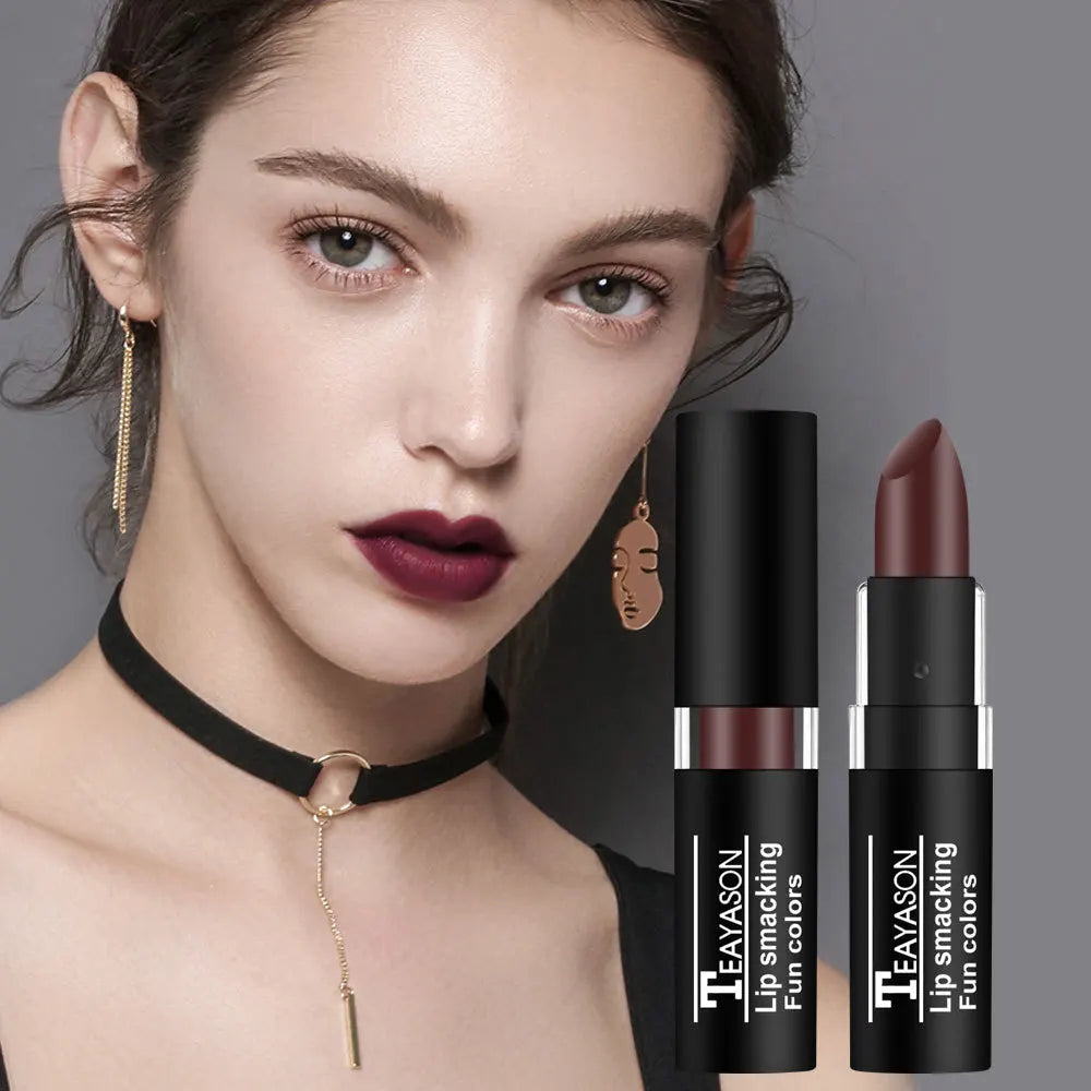 TEAYASON Velvet Matte Lipstick – Waterproof, Long-Lasting Color