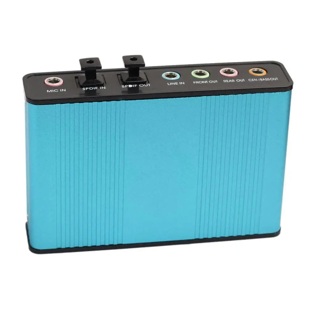USB 2.0 External 5.1 Channel Optical Audio Sound Card for PC External Sound Card PRIMED