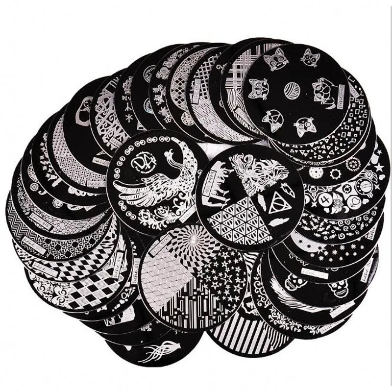 MAFANAILS Cute Cat Paw Nail Art Stamping Plate 5.5cm | 108 Designs Nail Stamping Plate PRIMED