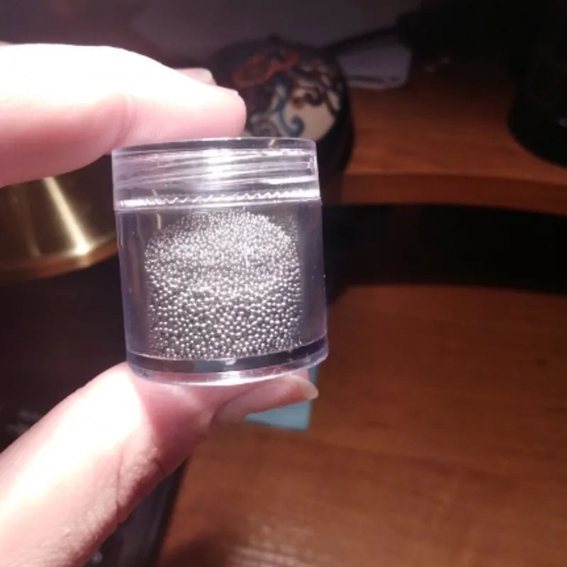 Grey Micro Nail Caviar Beads 10g | 3D Ball Nail Art Decor Nail Art Beads PRIMED