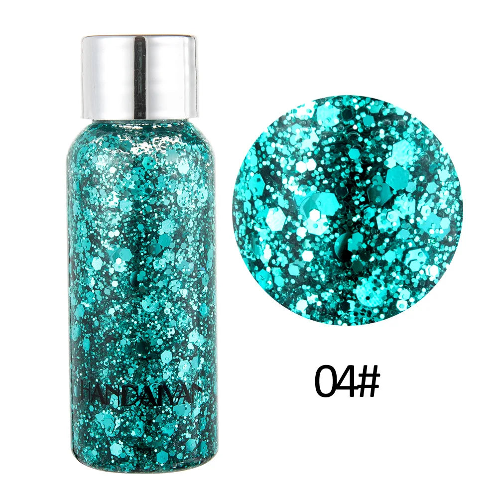 HANDAIYAN Body Face Glitter Gel – Festival & Party Sequins Body Glitter Gel PRIMED 04